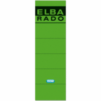 Ordnerrückenschild für Elba selbstklebend kurz/breit VE=10 Stück grün
