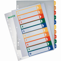 Register A4 PP bedruckbar 10-teilig farbig