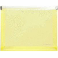 Gleitverschlusstasche A3 PP Falte 30mm gelb transluzent
