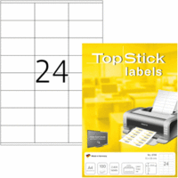 Universal-Etiketten Papier weiß selbstklebend 70x36mm 100 Blatt=2400 Etiketten
