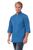 Chef Works Unisex Chefs Jacket with Cloth Covered Buttons in Blue - M