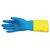 Mapa Alto 405 Liquid Proof Heavy Duty Janitorial Gloves Blue and Yellow - XL