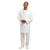 Whites Chefs Clothing Mens Hygiene Coat in White - Press Studs - Polycotton - L