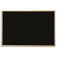 BI-SILQUE Tableau noir pour craie, cadre en bois de pin. Format 40x30 cm