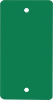 Frachtanhänger - Grün, 6.5 x 12 cm, Kunststoff, 2 x Befestigungslöcher, Matt