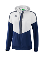 Squad Tracktop Jacke mit Kapuze 34 weiß/new navy/slate grey