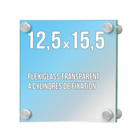 Plaque Signalétique Cristal-Sign 12,5 x 15,5 cm
