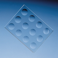 Färbeplatten Natron-Kalk-Glas | Abmessungen (B x T x H) mm: 130 x 100 x 6
