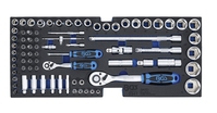 BGS 3341 Werkzeugeinlage Schaumeinlage Steckschlüsselsatz 6,3mm (1/4") & 12,5mm