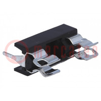 Fuse holder; cylindrical fuses; 22mm; Leads: for PCB
