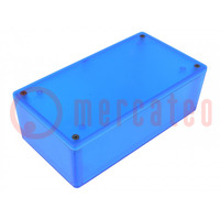 Enclosure: multipurpose; X: 82mm; Y: 152mm; Z: 50mm; 1591; ABS; blue