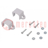 Bracket; white; for micromotors in size 10 x 12 x 24 mm; 2pcs.