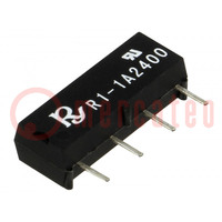Relay: reed switch; SPST-NO; Ucoil: 24VDC; 1A; max.250VDC; 10VA