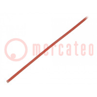 Insulating tube; fiberglass; brick red; -60÷250°C; Øint: 1mm