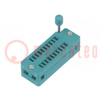 Basetta: circuiti integrati; ZIF; DIP20; 7,62mm; THT; smontabile