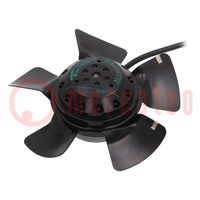 Fan: AC; axial; 230/400VAC; Ø195x73mm; 830m3/h; 67dBA; ball bearing