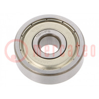 Bearing: ball; Øint: 10mm; Øout: 35mm; W: 11mm; bearing steel