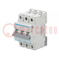 Circuit breaker; 230/400VAC; Inom: 6A; Poles: 3; Charact: C; 10kA