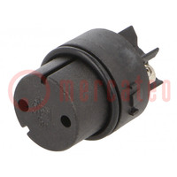 Connector: circular; contact insert; female; PIN: 2; nickel plated