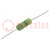 Resistor: wire-wound; high voltage; THT; 24Ω; 3W; ±5%; Ø6.5x17.5mm