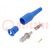 Connector: BNC; blue; 3A; 58mm; soldered,crimped; 5÷40°C; BNC male
