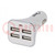 USB power supply; USB A socket x4; Sup.volt: 12÷24VDC; white