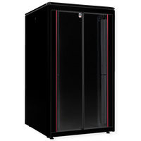 ROLINE 19-Zoll Netzwerkschrank Pro 26 HE, 800x800 BxT Glastür schwarz