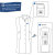 Berufsbekleidung Damen Berufsmantel, ärmellos, weiß, Gr. 36-54 Version: 54 - Größe 54
