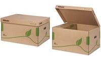 Esselte Archiv-Klappdeckelbox ECO, braun, für Format DIN A4 (80623918)