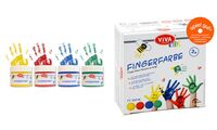 ViVA DECOR Fingerfarbe "ViVA KIDS", 4er-Set Basic (63700222)