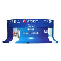 Verbatim BD-R SL, Hard Coat protective layer 25GB, spindle, 43811, 6x, 25-pack, do archiwizacji danych