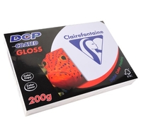 CLAIREFONTAINE RAMETTE 250 FEUILLES A4 200G DCP COATED BRILLANT 2 FACES 6861