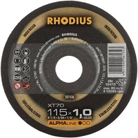 RHODIUS XT70 - DISCOS DE CORTE EXTRA FINOS PARA AMOLADORA ANGULAR (10 UNIDADES, 115 MM DE DIÁMETRO)