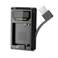 NITECORE - CARGADOR DE BATERÍA USB CON PANTALLA LCD