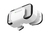 CASCO VR 5.0 PARA WIKO LENNY 2 SMARTPHONE REALITE VIRTUAL BISEL JUEGOS 3D REGULABLE (BLANCO)