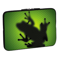 PEDEA Design Schutzhülle: green frog 10,1 Zoll (25,6 cm) Notebook Laptop Tasche
