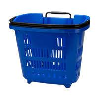 Rolling basket 34 liter | blauw, ca.PMS 287C zwart