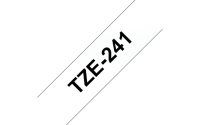 TZe-Schriftbandkassetten TZe-241, schwarz auf weiß Bild1