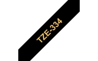 TZe-Schriftbandkassetten TZe-334, Gold auf schwarz Bild1