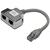 DIGITUS Patchkabel Adapter Cat5e 2x RJ45 -> 1x RJ45 0.19m