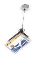 DURABLE Ausweishalter CARD HOLDER DE LUXE PRO, transparent