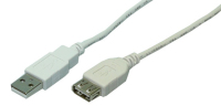 LogiLink USB 2.0 5m USB Kabel 0,5 m USB A Grau