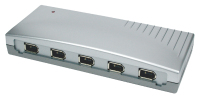 EXSYS EX-6682 - HUB FireWire 1394A, 6 ports 400 Mbit/s Silver