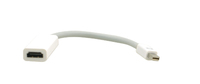 Kramer Electronics 99-97200003 adaptador de cable de vídeo 0,1 m Mini DisplayPort HDMI Blanco