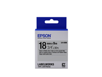 Epson Etikettenkassette LK-5SBE - Matt - schwarz auf matt silber - 18mmx9m
