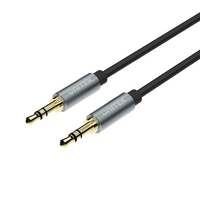 UNITEK Y-C922ABK kabel audio 1,5 m 3.5mm Czarny, Szary