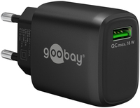 Goobay 61671 oplader voor mobiele apparatuur Universeel Zwart AC Snel opladen Binnen