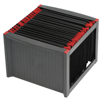 Helit H6110092 desk tray/organizer Plastic Black, Red