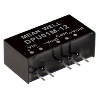 MEAN WELL DPU01M-12 power adapter/inverter 1 W
