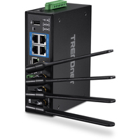 Trendnet TI-W100 draadloze router Gigabit Ethernet Dual-band (2.4 GHz / 5 GHz) Zwart